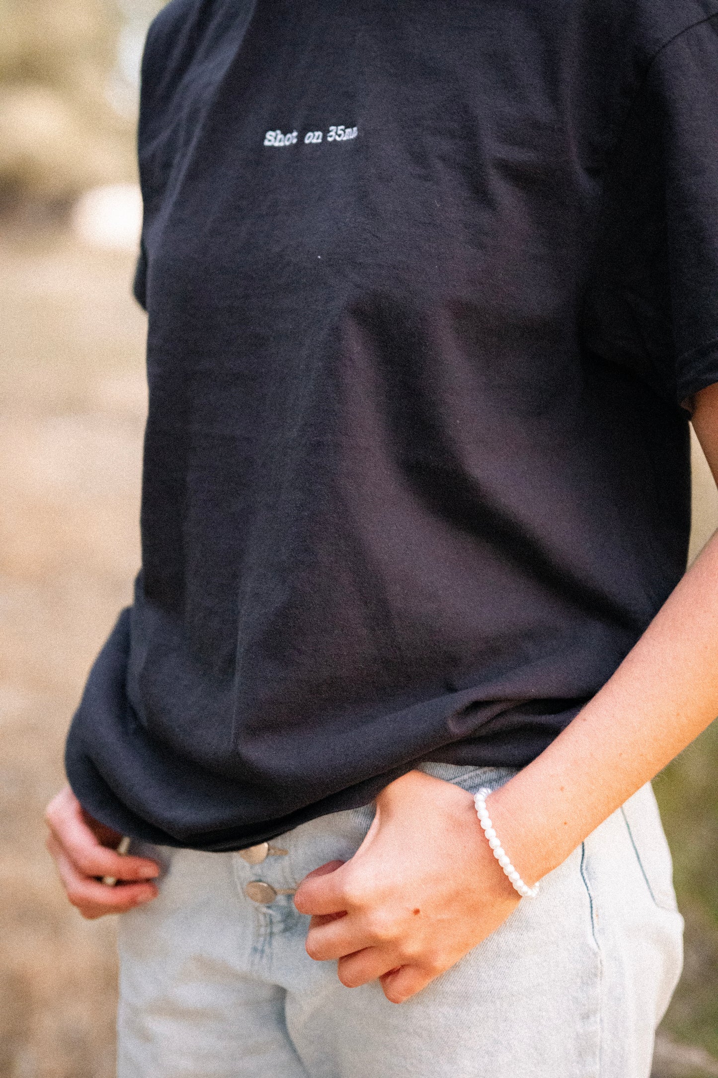 Shot on 35mm. Tee (Embroidered - Light Logo)