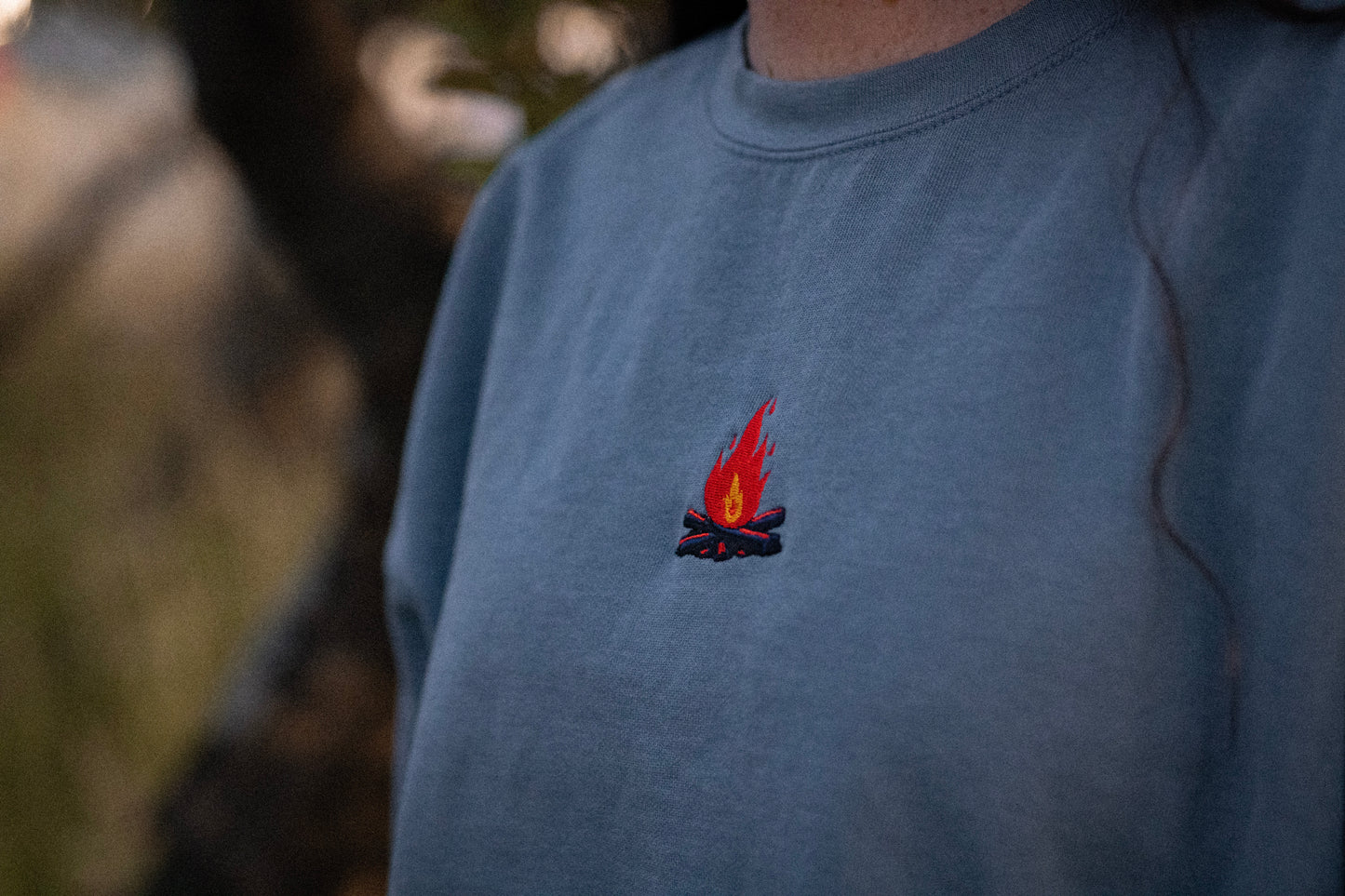 Cozy Campfire Sweatshirt (Embroidered)