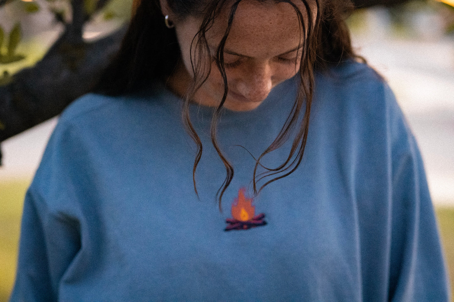 Cozy Campfire Sweatshirt (Embroidered)