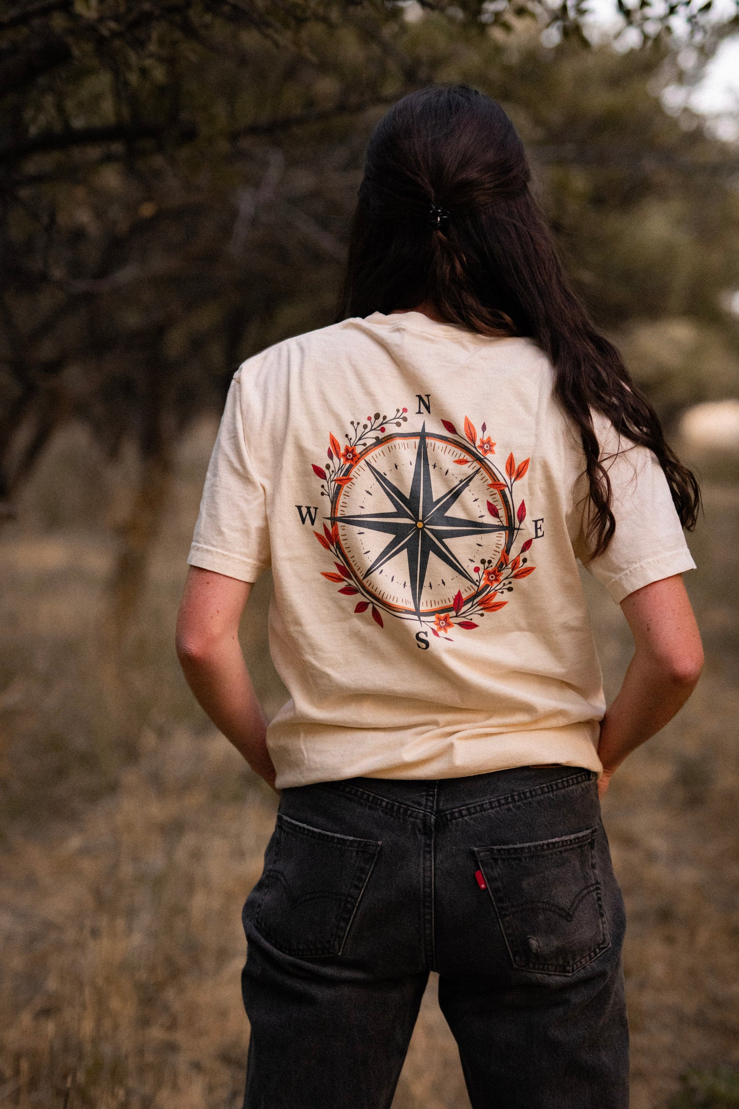 Map & Compass Tee