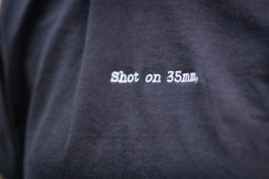 Shot on 35mm. Tee (Embroidered - Light Logo)