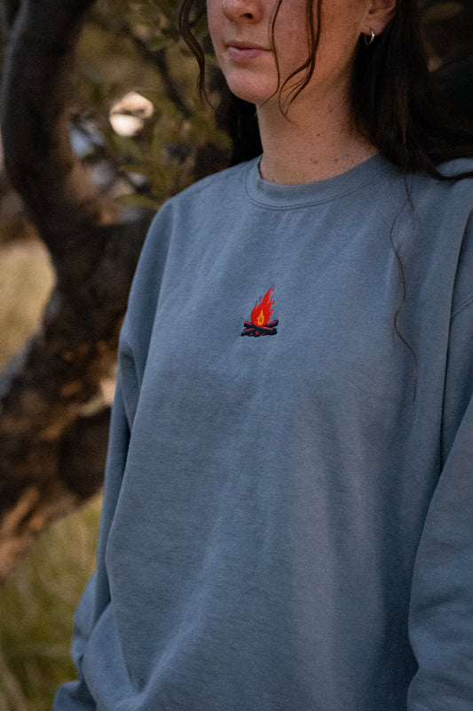 Cozy Campfire Sweatshirt (Embroidered)