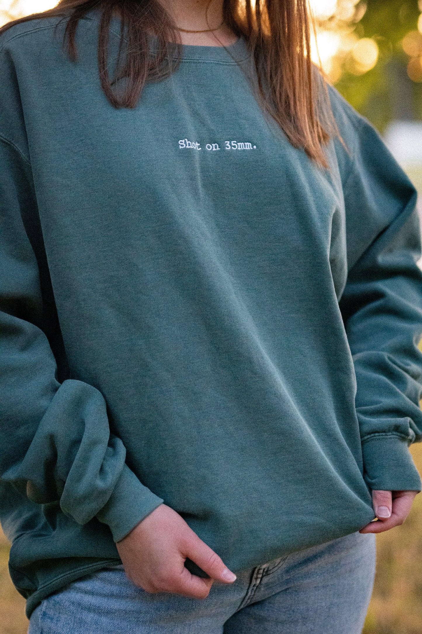 Shot on 35mm. Sweatshirt (Embroidered - Light Logo)